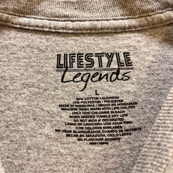 Lifestyle Legends I AInt Gonna Go If I Can't Wear My Boots Gray Graphic T-Shirt - Picture 4 of 5